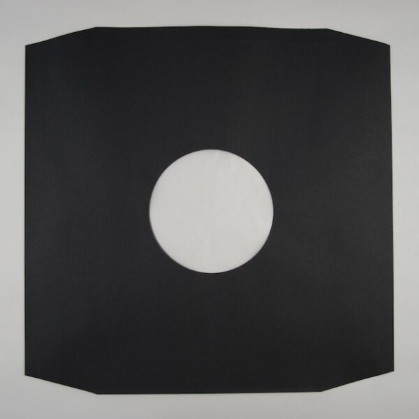 Black paper inner sleeves with beveled corners (100 Pieces Pack)